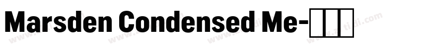 Marsden Condensed Me字体转换